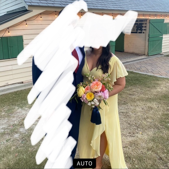 David’s Bridal Flutter Sleeve Bridesmaids Dress - Picture 5 of 6